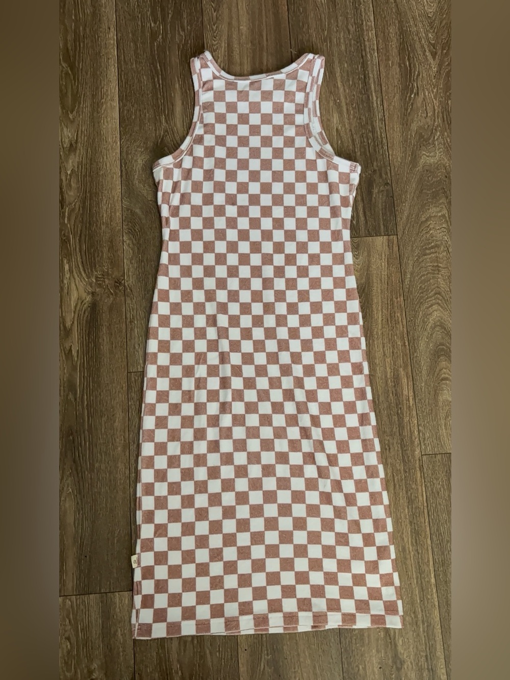 ARAMINTA JAMES Checkered Shoreline Terry Dress Sz S